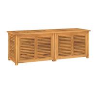 vidaXL Coffre de jardin avec sac 150x50x55 cm bois massif teck