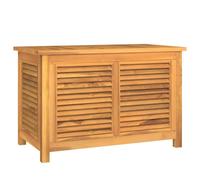 vidaXL Coffre de jardin avec sac 90x50x58 cm bois massif teck
