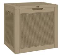 vidaXL Coffre de jardin brun clair 55,5x43x53 cm Polypropylène