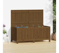 vidaXL Coffre de jardin brun miel 147x68x64 cm Pin massif - Coffre de jardin - Coffres de jardin - Boîte de rangement de jardin