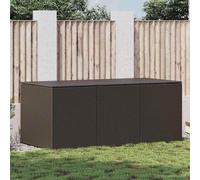 vidaXL Coffre de jardin en poly rotin 180x90x70 cm brun