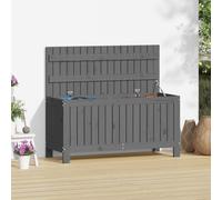 vidaXL Coffre de jardin Gris 108x42,5x54 cm Pin massif - Coffre de jardin - Coffres de jardin - Boîte de rangement de jardin