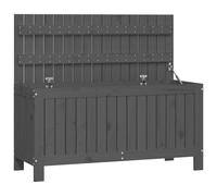 vidaXL Coffre de jardin Gris 115x49x60 cm Pin massif