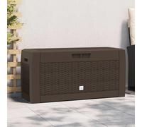 vidaXL Coffre de jardin Marron 119x48x60 cm Polypropylène