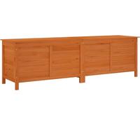 vidaXL Coffre de jardin Marron 198,5x50x56,5 cm Sapin massif