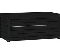 vidaXL Boîte de jardin noir 101x50,5x46,5 cm bois massif de pin 823952
