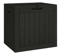 vidaXL Coffre de jardin noir 55,5x43x53 cm Polypropylène