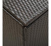 vidaXL Coffre de jardin en poly rotin 180x90x70 cm brun
