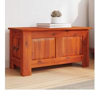 vidaXL Coffre de Rangement avec Couvercle, Boîte de Rangement, Coffre à Jouet, Meuble de Salon Couloir, Marron Bois Massif 364914