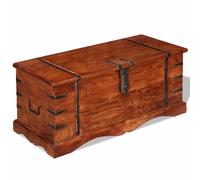 vidaXL Coffre de rangement Bois massif