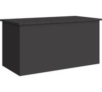 vidaXL Coffre de rangement d'extérieur noir 100 x 50,5 x 50 cm en acier