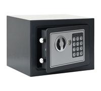 vidaXL Coffre-fort numérique électronique Gris Foncé 23x17x17 cm Acier