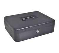vidaXL Coffre-fort portable Gris foncé Acier Moyen Coffre-fort portable