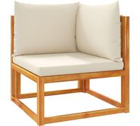 vidaXL Coin canapé de jardin avec coussins bois acacia & corde