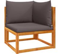 vidaXL Coin canapé de jardin avec coussins bois acacia & corde