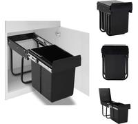 vidaXL Collecteur de déchets Soft-Close 20 L - Poubelles & poubelles