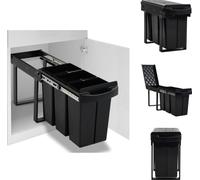 vidaXL Collecteur de déchets Soft-Close 36 L - Poubelles & poubelles