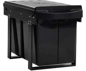 vidaXL Collecteur de déchets Soft-Close 48 L