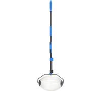 vidaXL Collecteur roulant bleu 127 cm acier