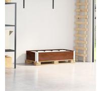 vidaXL Collier de palette marron 100x50 cm bois de pin solide