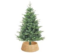 vidaXL Collier de Sapin de Noël Rond Marron 75 x 75 x 25 cm