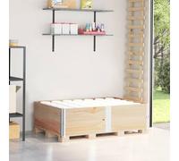 vidaXL Colliers de palette 2 pcs 150x100 cm bois de pin solide