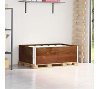 vidaXL Colliers de palette 2 pcs marron 120x80 cm bois de pin solide