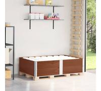 vidaXL Colliers de palette 2 pcs marron 150x100 cm bois de pin solide