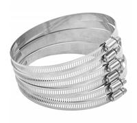 vidaXL Colliers de serrage 6 pcs 91-140 mm acier inoxydable 304