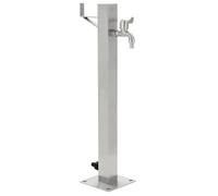 vidaXL Colonne d'eau de jardin Acier inoxydable Carré 65 cm