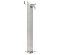 vidaXL Colonne d'eau de jardin Acier inoxydable Carré 95 cm