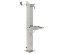 vidaXL Colonne d'eau de jardin Carrée 95 cm Acier inoxydable
