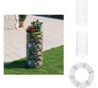 vidaXL Colonne de gabion Rond Acier galvanisé Ø50x100 cm - Panneaux de clôture