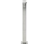 vidaXL Colonne d'eau de jardin Acier inoxydable Carré 95 cm