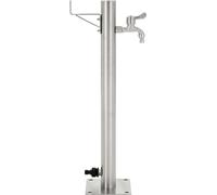 vidaXL Colonne d'eau de jardin Acier inoxydable Rond 65 cm
