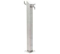 VIDAXL Colonne eau jardin acier inoxydable