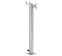 vidaXL Colonne d'eau de jardin Acier inoxydable Rond 95 cm