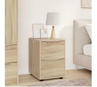 VIDAXL Commode 1 tiroir Chêne Sonoma 40 x 48 x 57 cm - Cabinet de rangement chambre