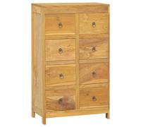 vidaXL Commode 55x30x90 cm Bois massif de teck Marron
