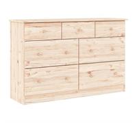 vidaXL Commode ALTA – Bois massif de pin scandinave 112x35x73 cm avec tiroir et armoire latérale
