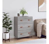 vidaXL Commode, Armoire avec Pieds, Buffet avec 4 Tiroirs, Meuble de Rangement Salle de Séjour Bureau Chambre à Coucher, 827826