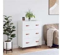 VidaXL Commode Blanc Brillant