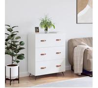 VidaXL Commode Blanc Brillant