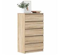vidaXL Commode Chêne Sonoma 60×36×103 cm en bois multicouche