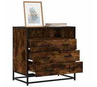 vidaXL Commode chêne fumé 70x41x70 cm bois d'ingénierie