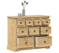 vidaXL Commode Corona 101x45x82 cm bois massif de pin, commode à tiroirs, classeur, armoire à tiroirs, armoire de rangement, 4005678