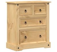 vidaXL Commode Corona avec tiroirs – Bois massif de pin, 80x43x91 cm