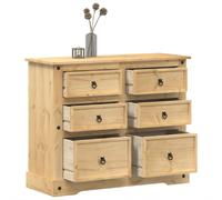 vidaXL Commode Corona - Bois de pin massif - 110x43x91 cm