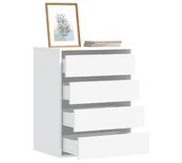 VidaXL Commode d'angle - Blanc