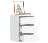 vidaXL Commode d'angle blanc 40x41x58 cm bois d'ingénierie